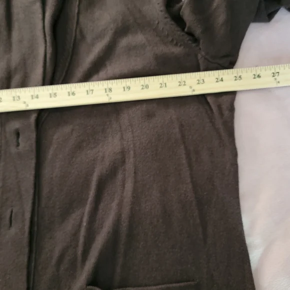 Kate Hill Women's Brown Shawl Collar Coat Cotton, Wool Blend. Size XXL - Picture 6 of 7